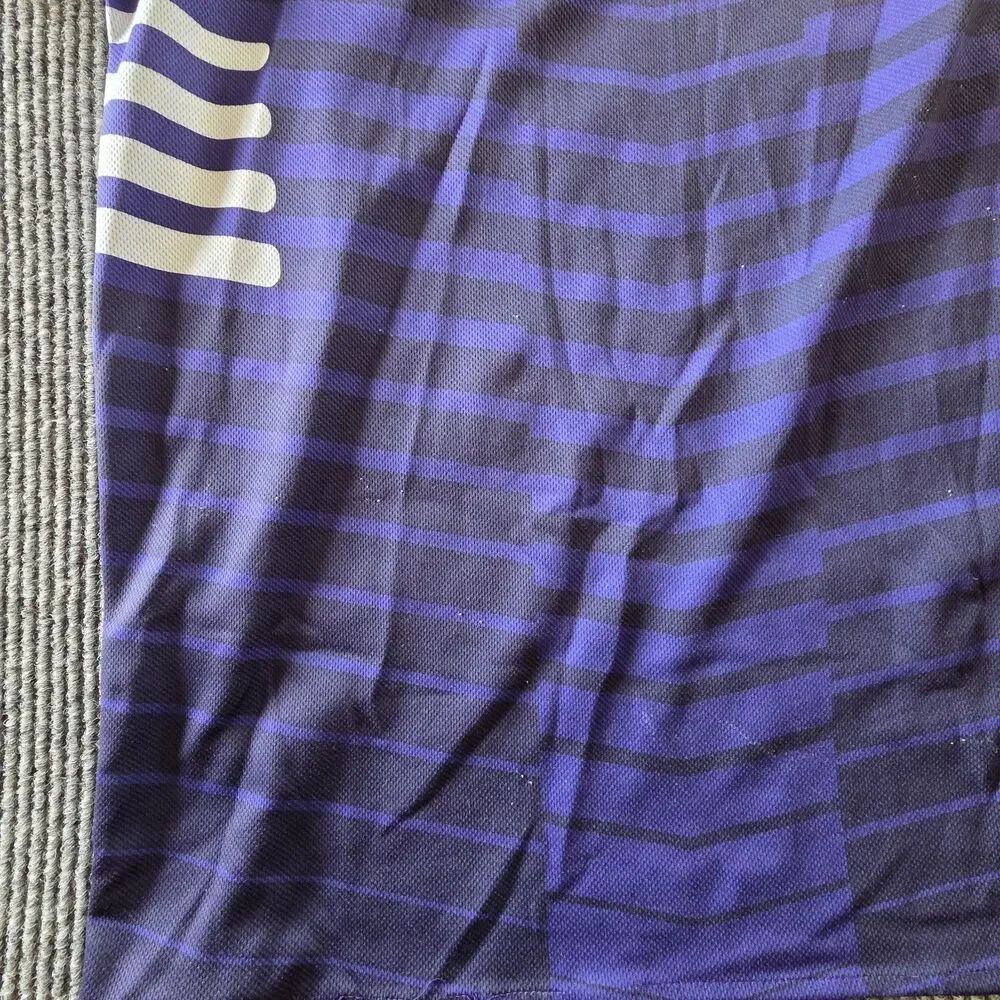 Baltimore Ravens NFL Flag Football Jersey Purple Black Striped Youth XL